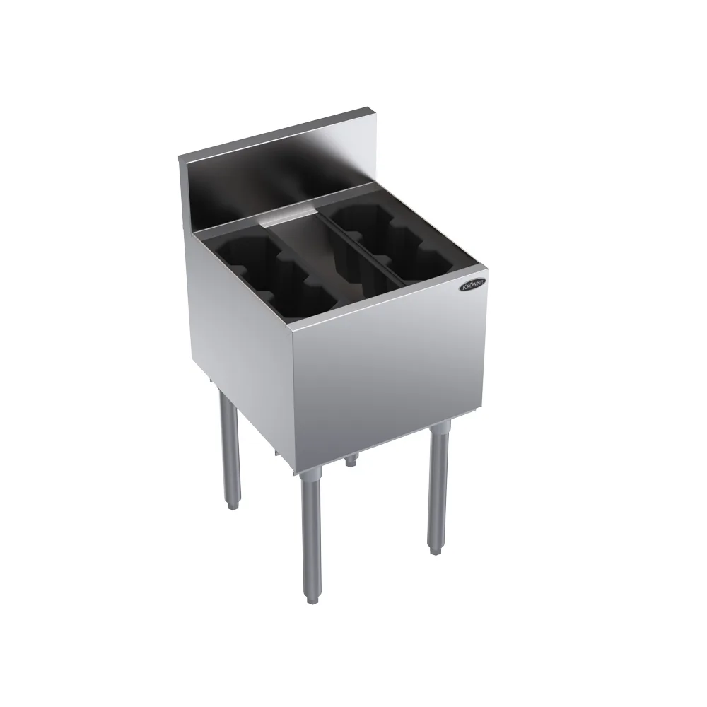 Krowne KR19-18DP-7 18" Underbar Ice Bin/Cocktail Unit w/ 73 lbs., 7-Circuit Cold Plate