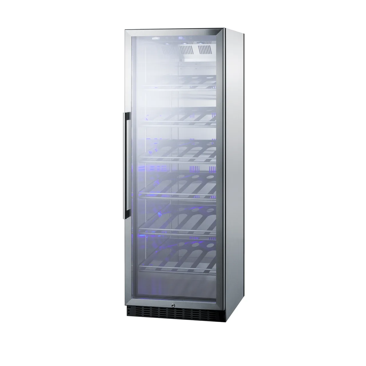 Summit SCR1401CHCSS 24" Glass Door Wine Refrigerator, Single Temperature, 35 Bottles