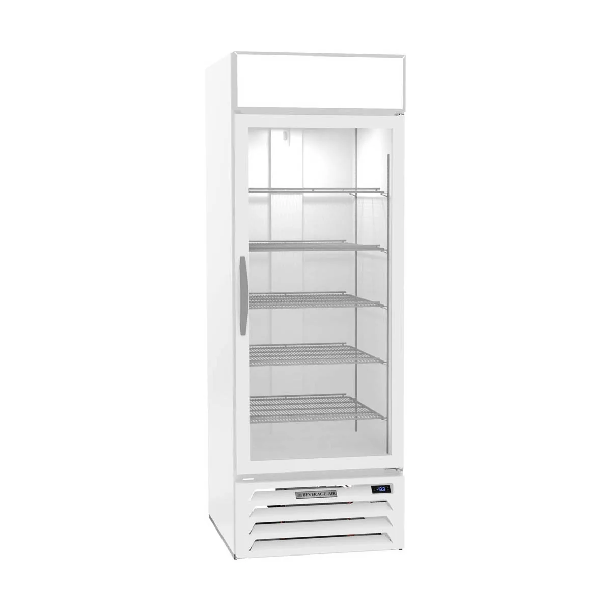 Beverage-Air MMF23HC-1-W 27" 1 Glass Door Merchandising Freezer in White, 22.5 cu. ft.