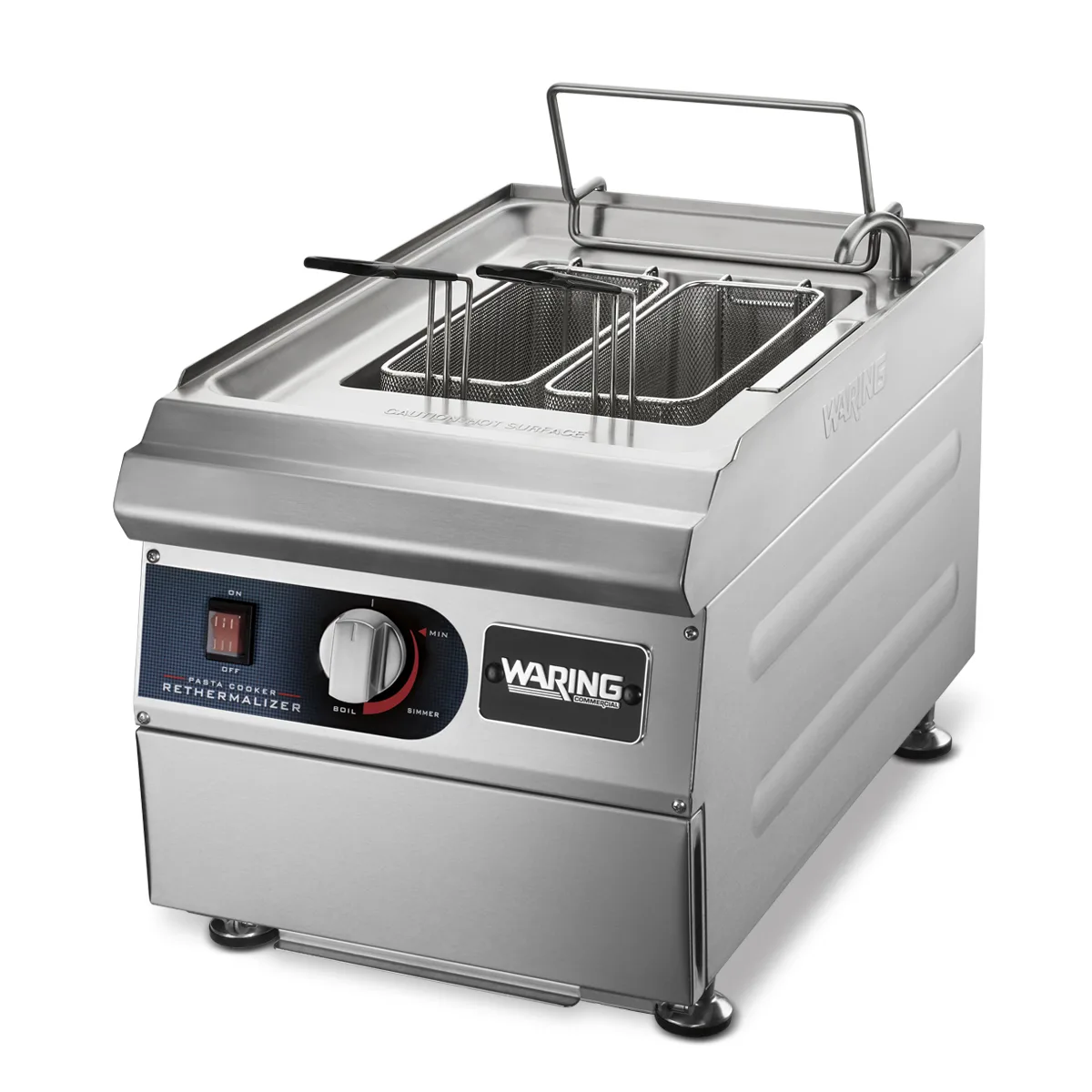 Waring WPC100 3.28 Gallon-12.4 Liter Electric Pasta Cooker and Rethermalizer, 240V, 3600W