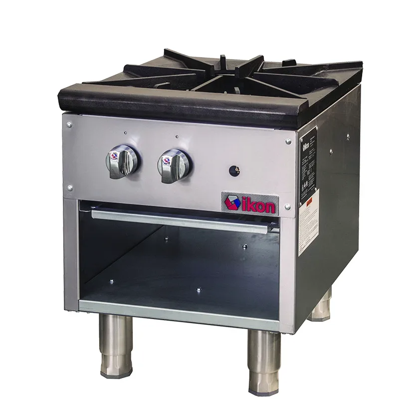 IKON ISP-18 18" Gas Stock Pot Range w/ (1) Three Ring Burner, Manual Controls, 80.000 BTU