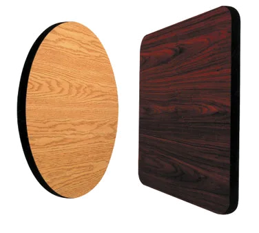 Klinger's Trading WO24-ROUND 24" Round Reversible Walnut/Oak Laminate Table Top