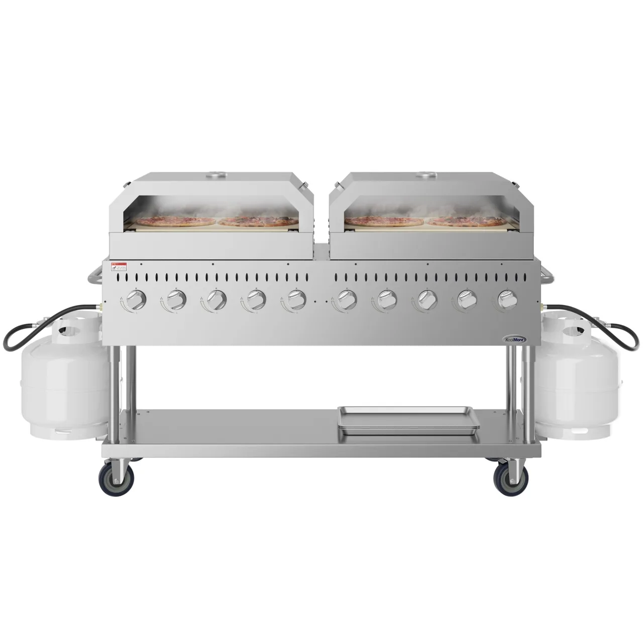 Koolmore CGKIT7-P36P36 72" Outdoor Gas Grill, (10) Burner