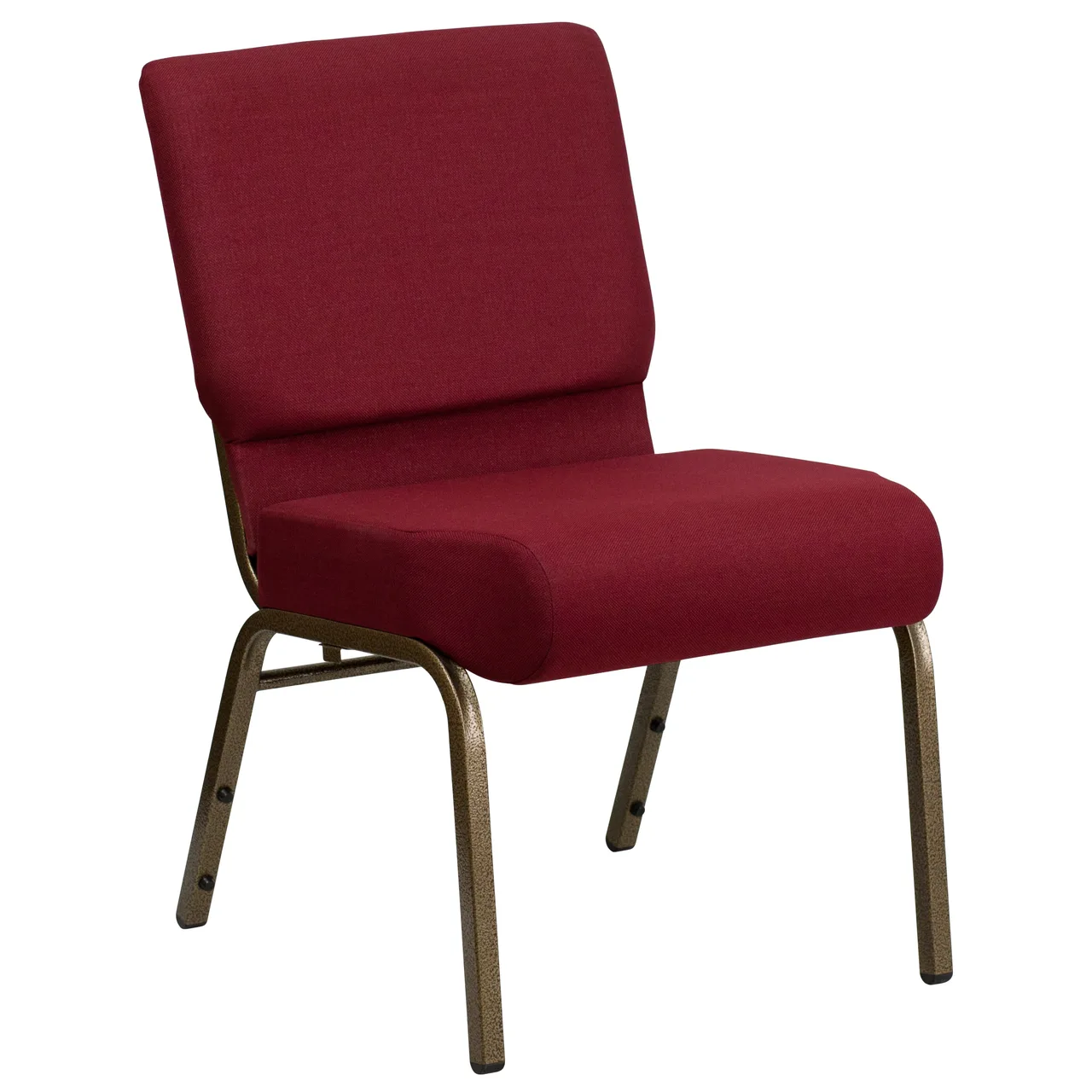 Flash Furniture FD-CH0221-4-GV-3169-GG Hercules Series Extra Wide Stacking Church Chair, 800 lb., Fabric Upholstery, Gold Vein Finish