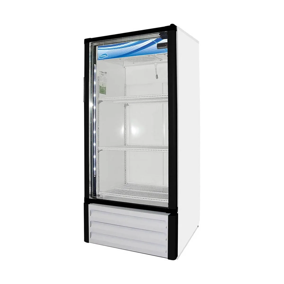 Fogel USA VR-10-HC 25" One Glass Door Refrigerated Merchandiser in White, 10 cu. ft.