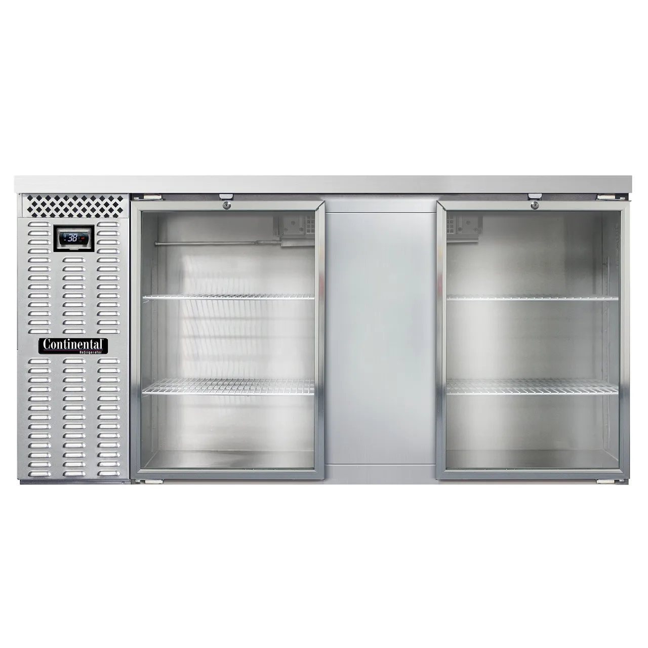 Continental Refrigerator BB69NSSGD 69" Back Bar Cooler with Glass Door