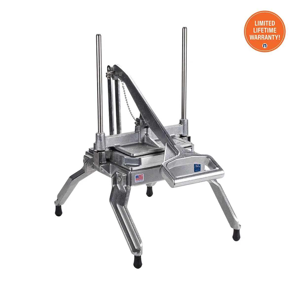 Nemco 55650 Easy LettuceKutter – 13” 1” Square Cut, Interlocked Scalloped Blades, Aluminum Legs, No‑Slip Feet