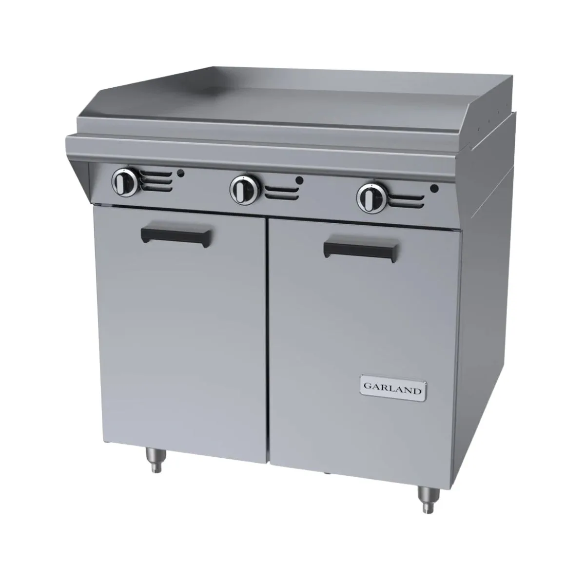 Garland US Range MST47S-E 34" Gas Heavy Duty Range, 34" Full Griddle w/ Manual Controls, Electric Ignition and Flame Fail, (1) Cabinet Base, 90.000 BTU