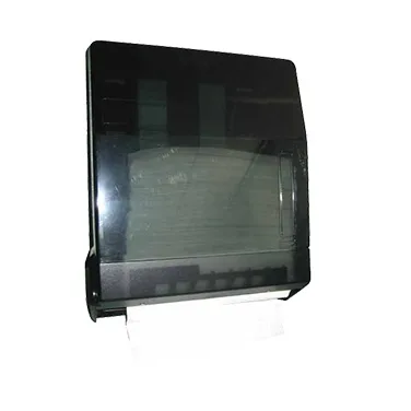 Winco TD-300 M-Fold/C-Fold Paper Towel Dispenser, Plastic / Black