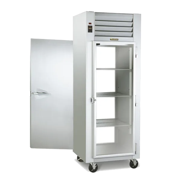 Traulsen G16053-032 30" 1-Section Pass-Thru Refrigerator w/ 2 Solid-Glass Doors (right/left hinged), 25.9 cu. ft.