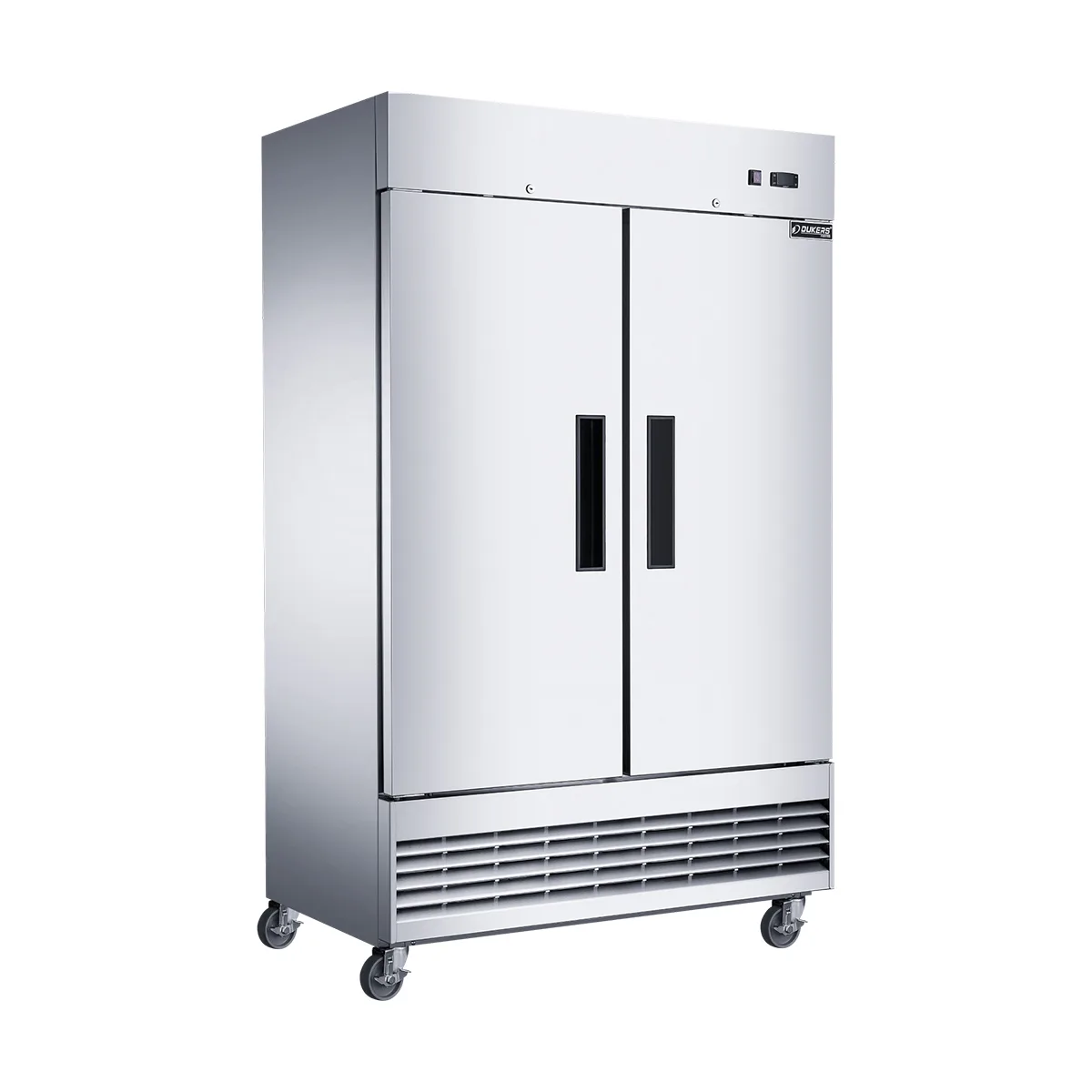 Dukers Appliance Co D47ER 48" 2-Solid Door Reach-In Refrigerator, Bottom Mount, 29.51 cu. ft.