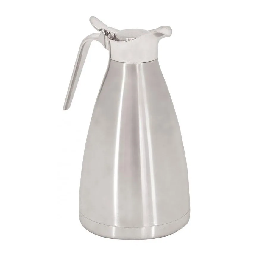 Omcan USA 80525 Double‑Wall Insulated Stainless Steel Coffee Pot, 50 oz, Lid – Beverage Service