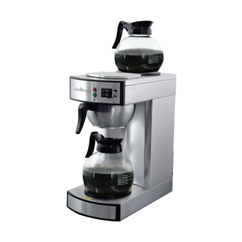 Omcan USA 44313 Manual Water Fill Coffee Brewer for Decanters / Single - 120V