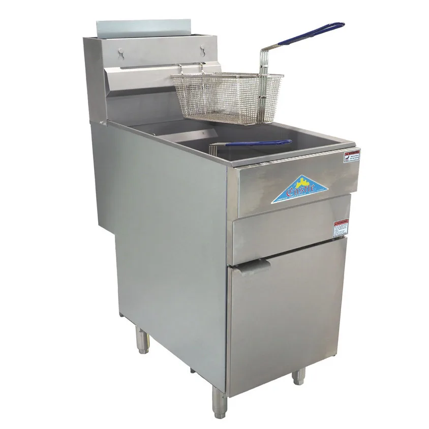 Comstock-Castle GF85 21" Foor Model Gas Deep Fryer, Natural Gas, 75 lbs, 150.000 BTU