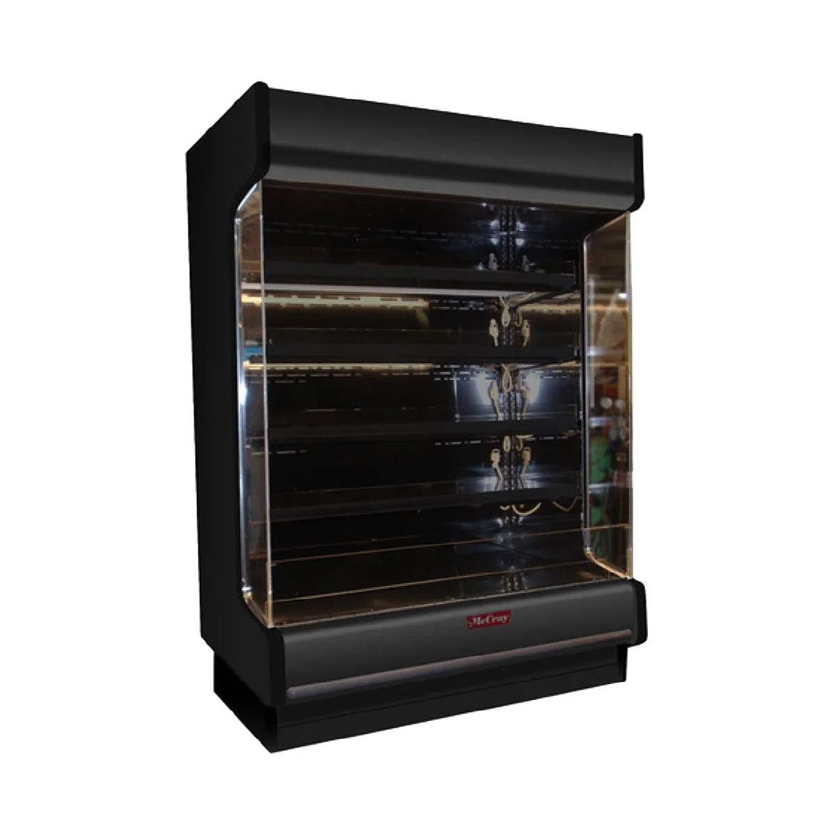 Howard-McCray R-OD35E-8-LB-B 99" Multi-Purpose Low-Base Open Air Merchandiser in Black, Remote