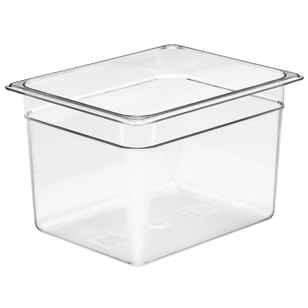 Cambro 28CW135 Food Pan – 12.4 Qt (1/2 Size), 8" Deep, Clear Polycarbonate, NSF