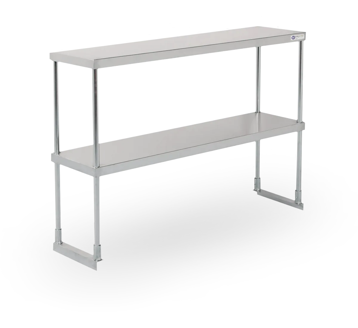 Steel Works SWDOS-1260 Over Shelf, Double Tier, 18Ga/430 Stainless Steel