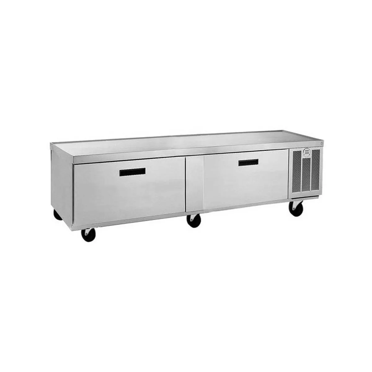 Delfield F2694CP 94" 2-Section Low Profil Freezer Chef Base w/ 2 Drawers