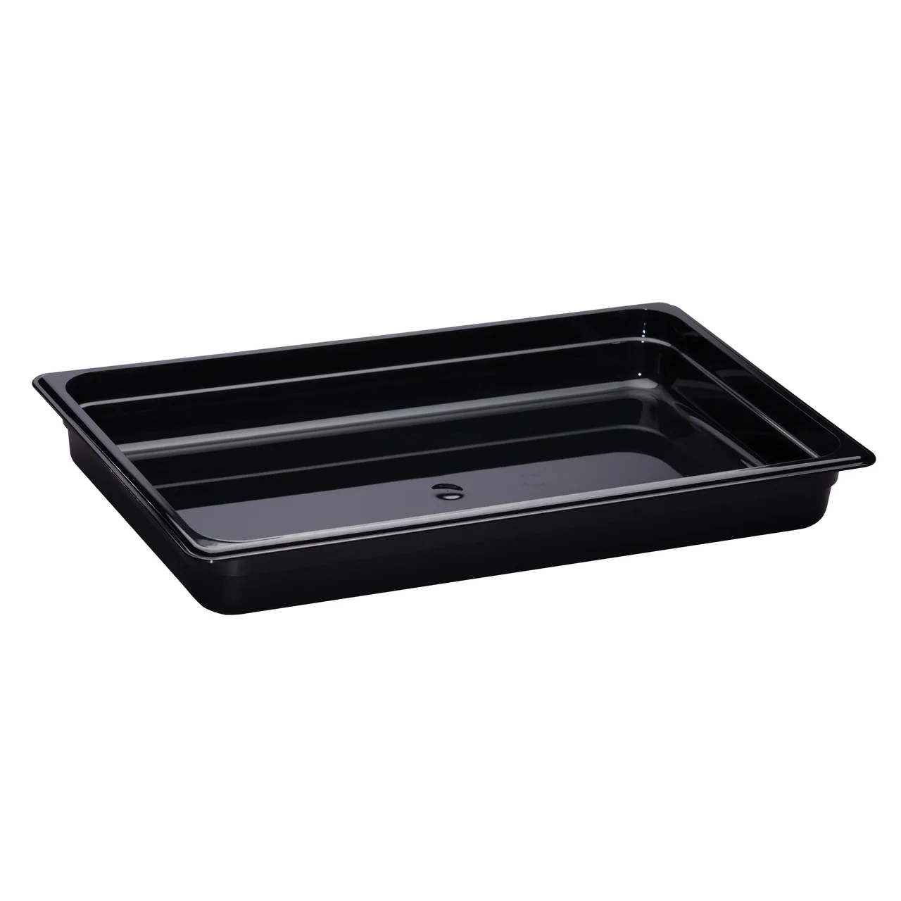 Cambro 12HP110 H‑Pan Food Pan, Full‑Size, 2‑1/2" Deep, Black Plastic, Non‑Stick, NSF -40°F to 375°F