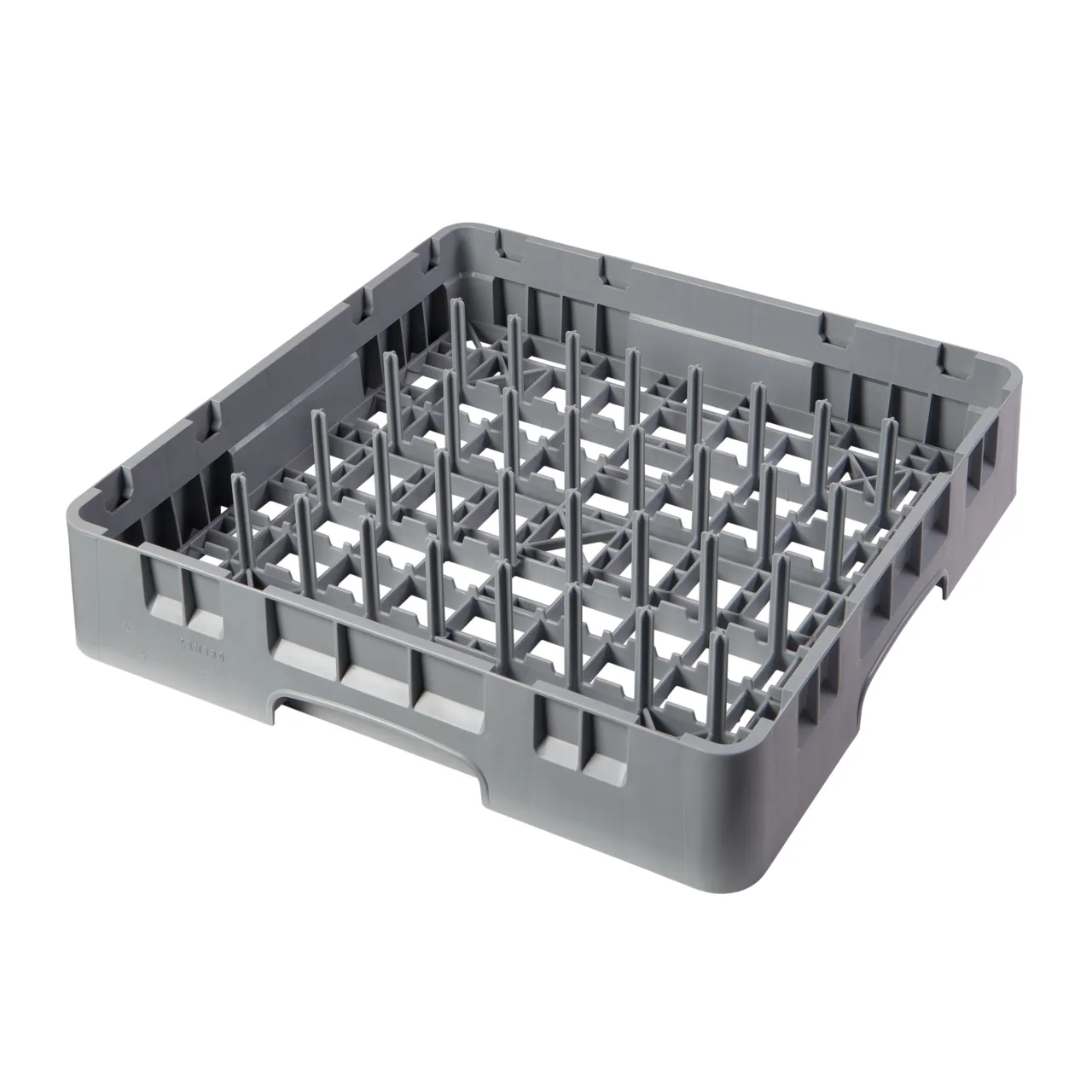 Cambro PR59314151 Camrack 5 x 9 Peg Rack, Full Size, Gray, NSF, 10" Deep Dish Plates, Smooth Sides, Round Corners