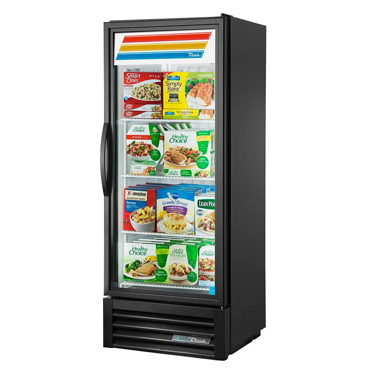 True GDM-12F-HC~TSL01 24" 1 Glass Door Merchandiser Freezer in White
