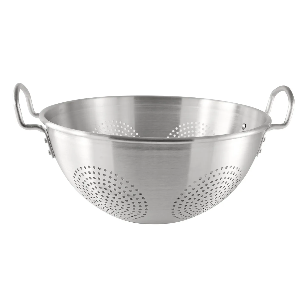 CAC China ALCL-16CH Colander, 16 qt., 16" dia., Round, Loop-Handles, Aluminum