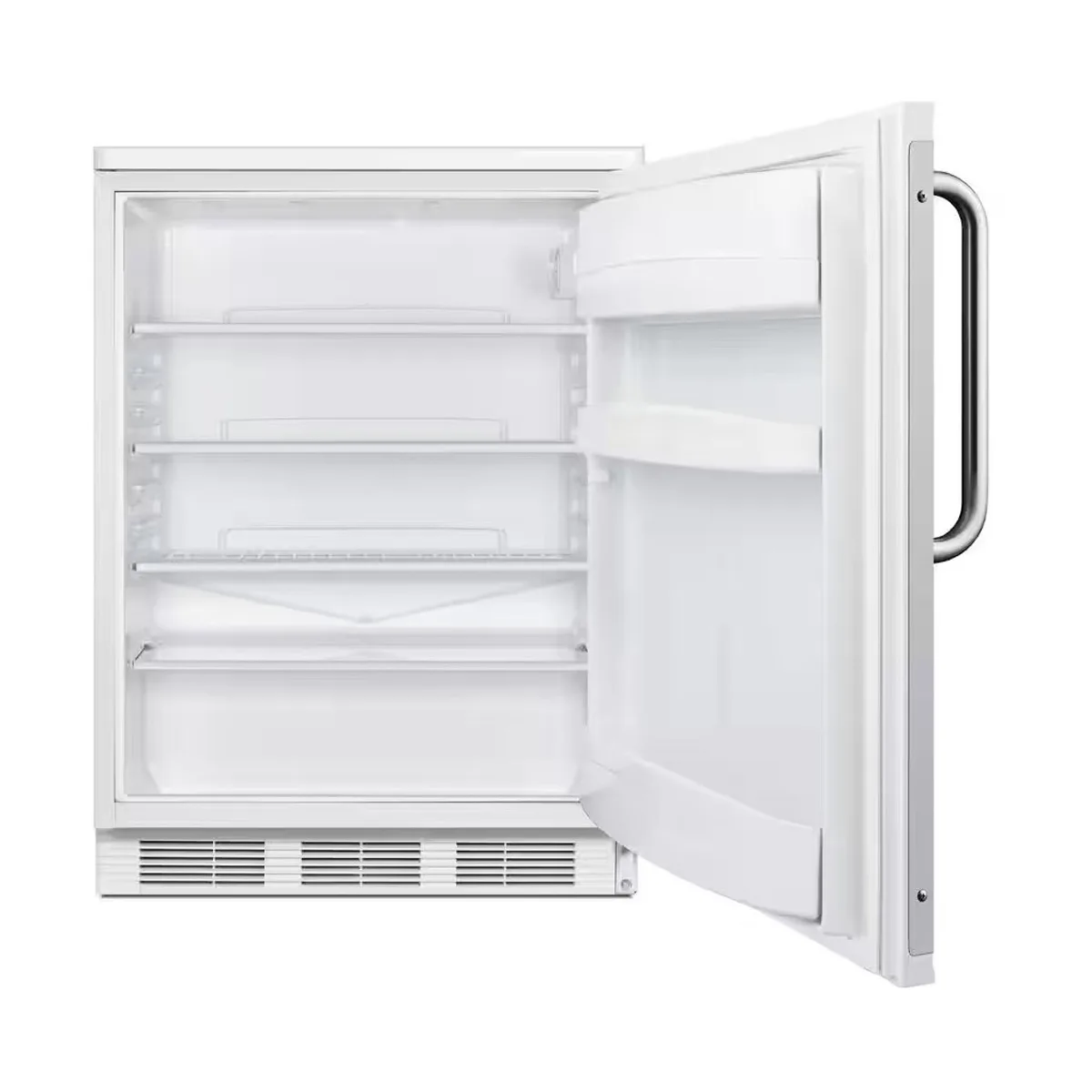 Summit FF6W7BZ One Section Reach-In Refrigerator in White, Right Hinged Door, 5.5 cu. ft.