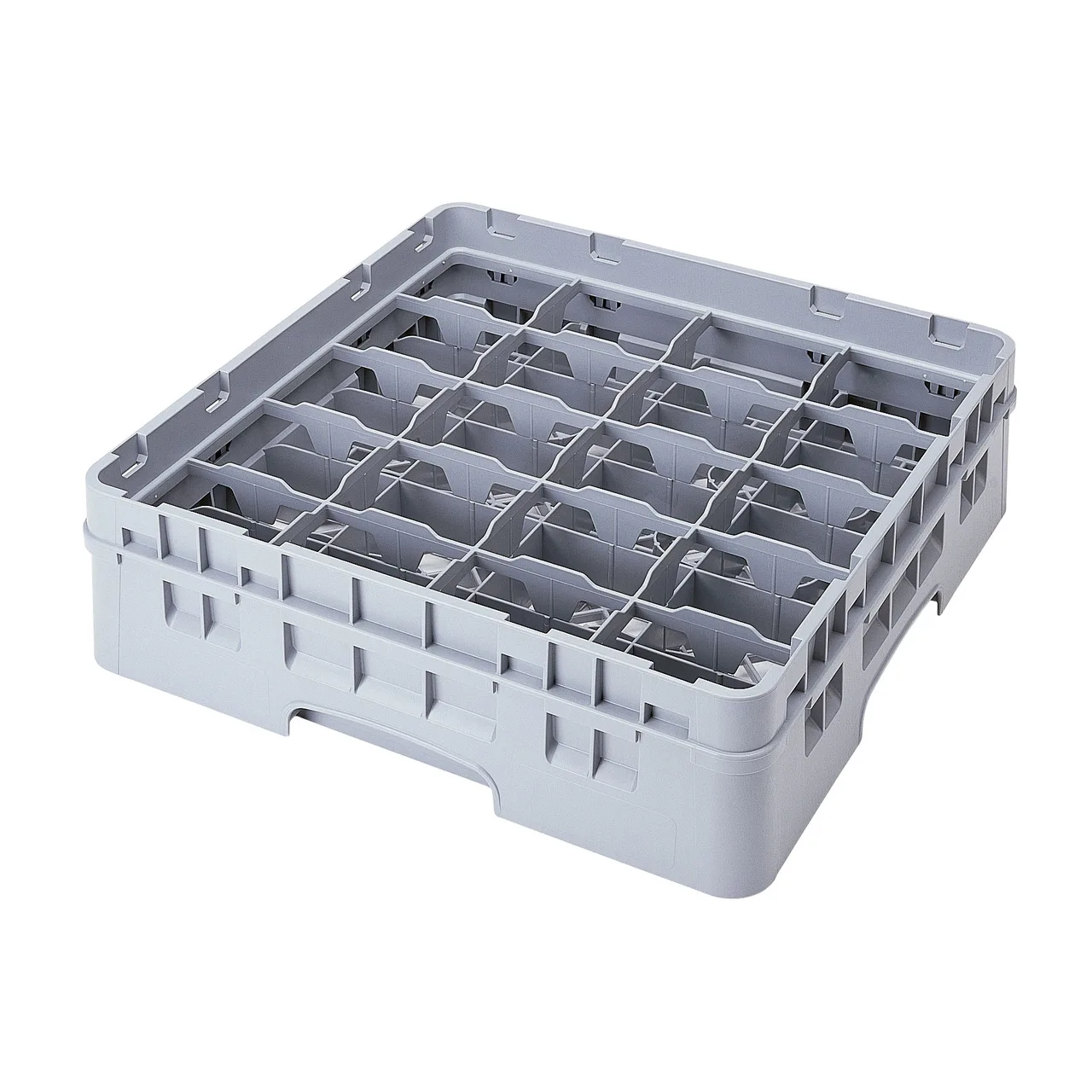 Cambro 20C414151 Camrack Cup Rack, Soft Gray, Full Size, 20 Compartments, 4-1/4 Max Height