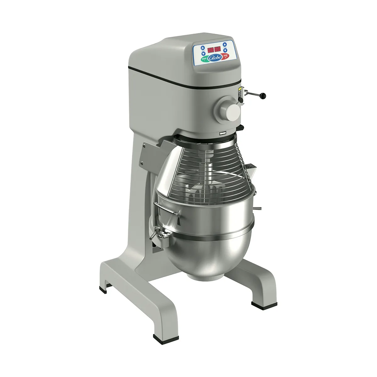 Globe SP40 40 qt Planetary Floor Mixer with Timer, 2 HP, 3-Speed, #12 Hub