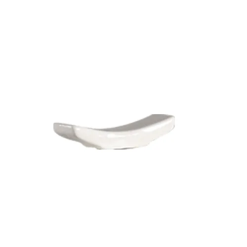 CAC China 101-CPS Chopstick Stand, 2.25" L x 0.5" W x 0.5" H, White Porcelain, Safe - 1 Dozen