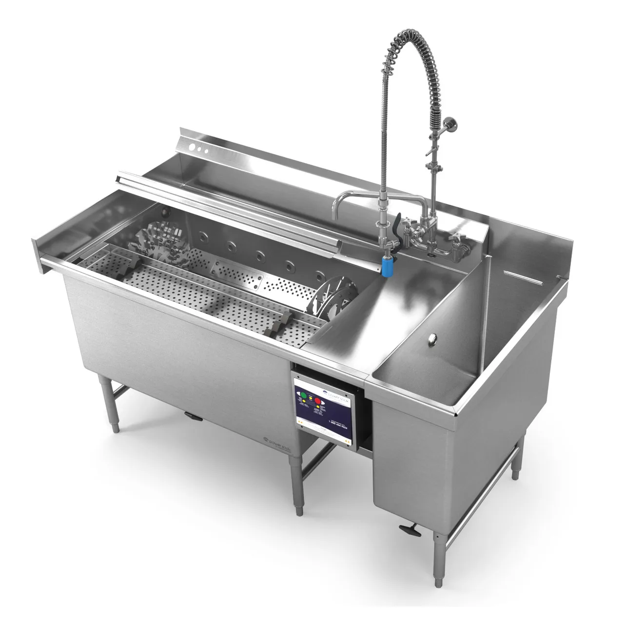 Power Soak SKS-70R-208-3 Skewer Soak Dishtable, Right-To-Left Operation
