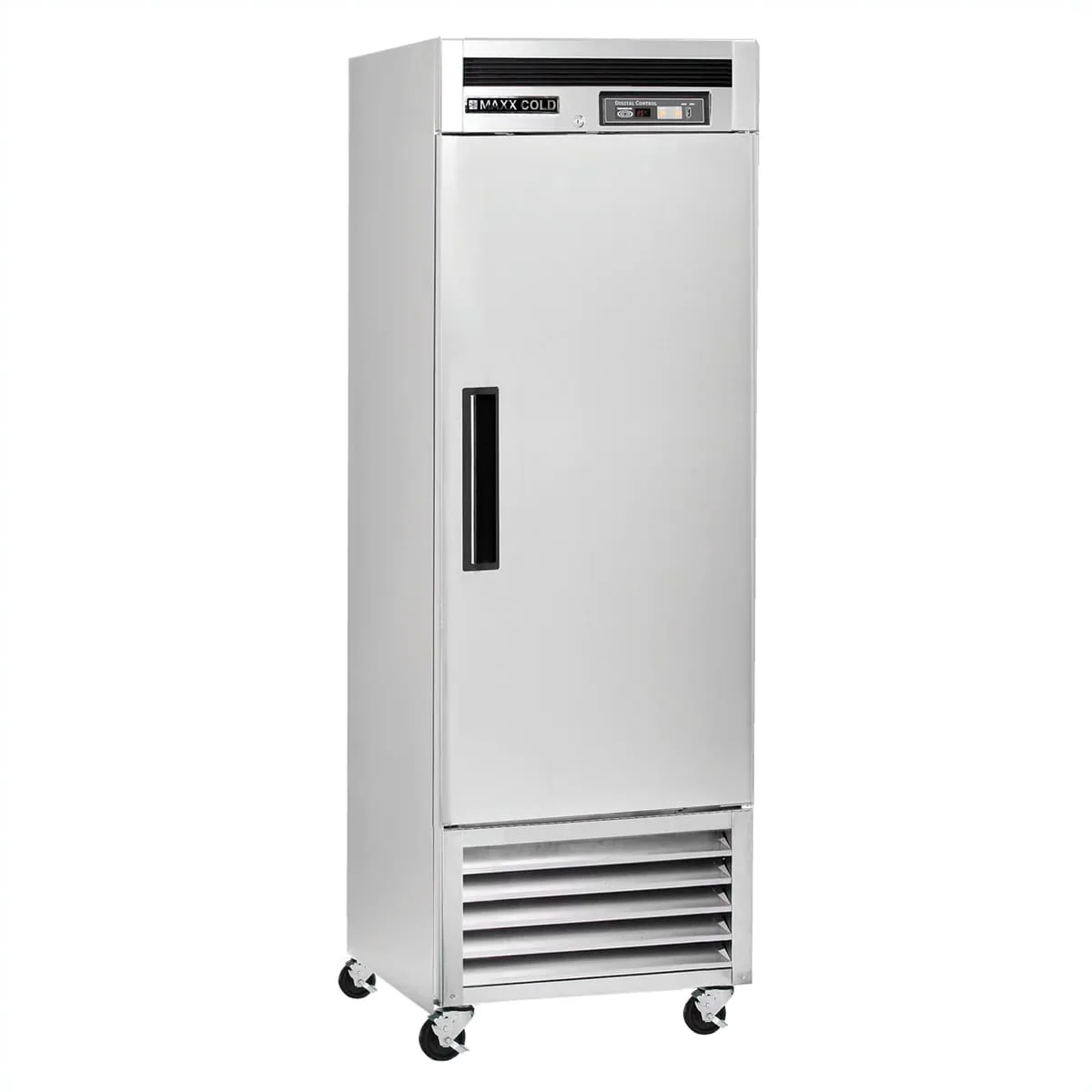 Maxx Cold MCR-23FDHC 26" 1-Section Reach-In Refrigerator w/ Solid Door, Bottom Mount, Stainless Steel, 19 cu. ft