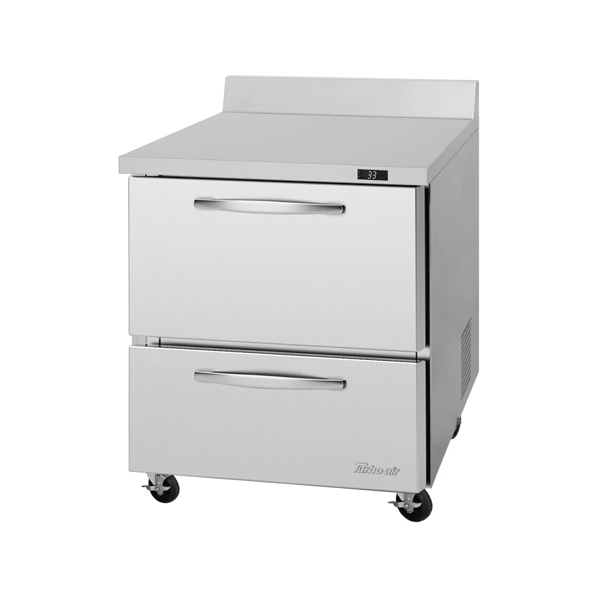 Turbo Air PWR-28-D2-N 27" 1-Section Worktop Refrigerator w/ 1 Drawers, 6.8 cu. ft.