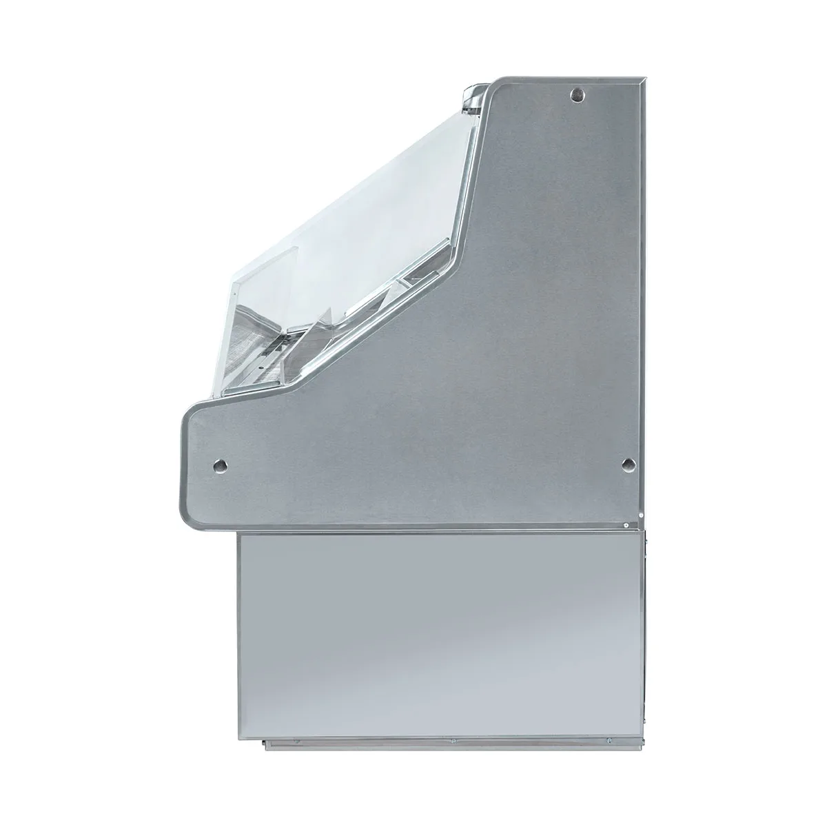 Howard-McCray SC-OS30E-3-S-LED 39" Horizontal Impluse Open Merchandiser, Stainless Steel, Self-Contained