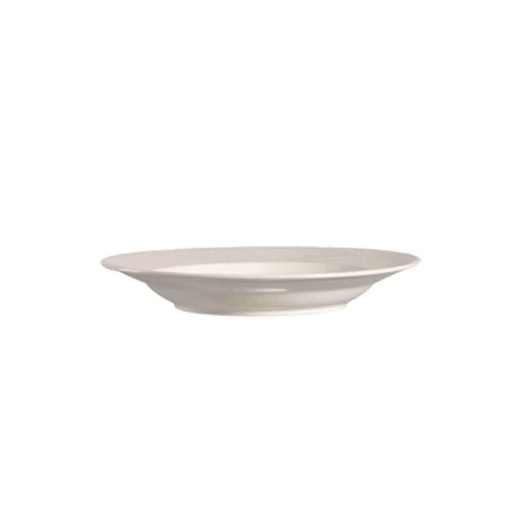 CAC China REC-121 Pasta Bowl, 18 Oz (12" Dia x 1-3/4" H), Round Stoneware, Dishwasher Safe - 1 Dozen
