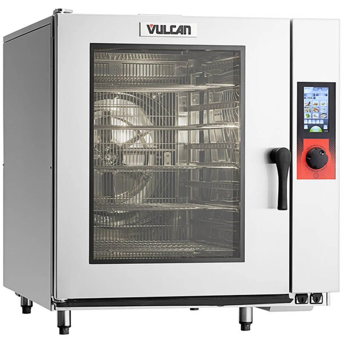 Vulcan TCM-102E-480 Full Size 10 Pan Electric Boilerless Combi Oven w/ Touch & Knob Control, 480V