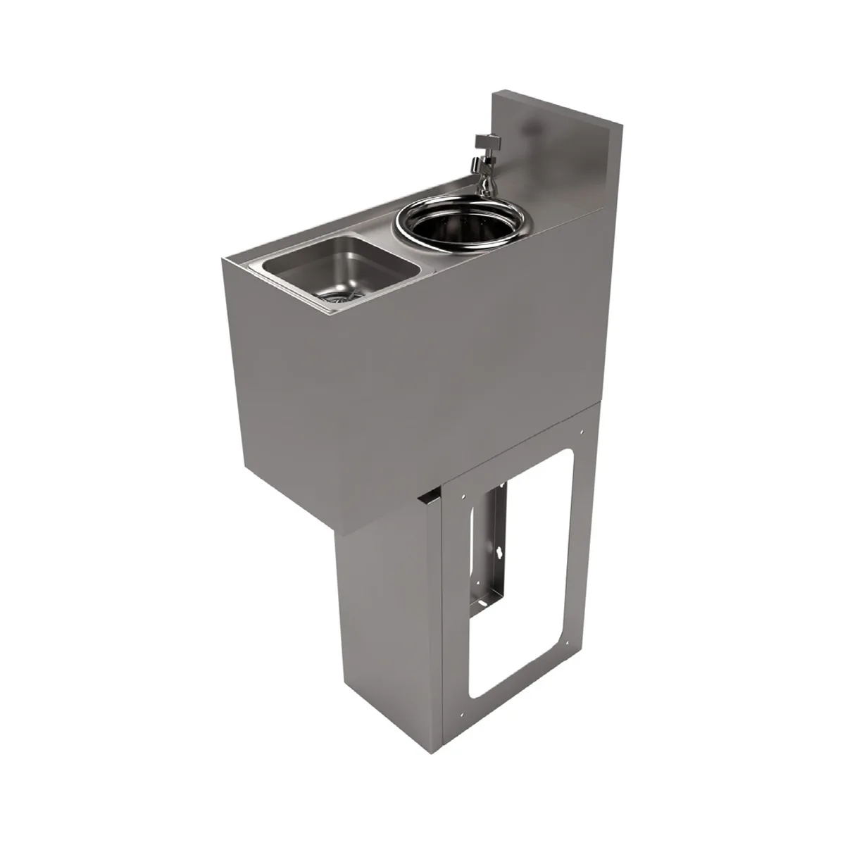 BK Resources UBB-18-SS8 Underbar Sink Units, 1 Compartment without Drainboard