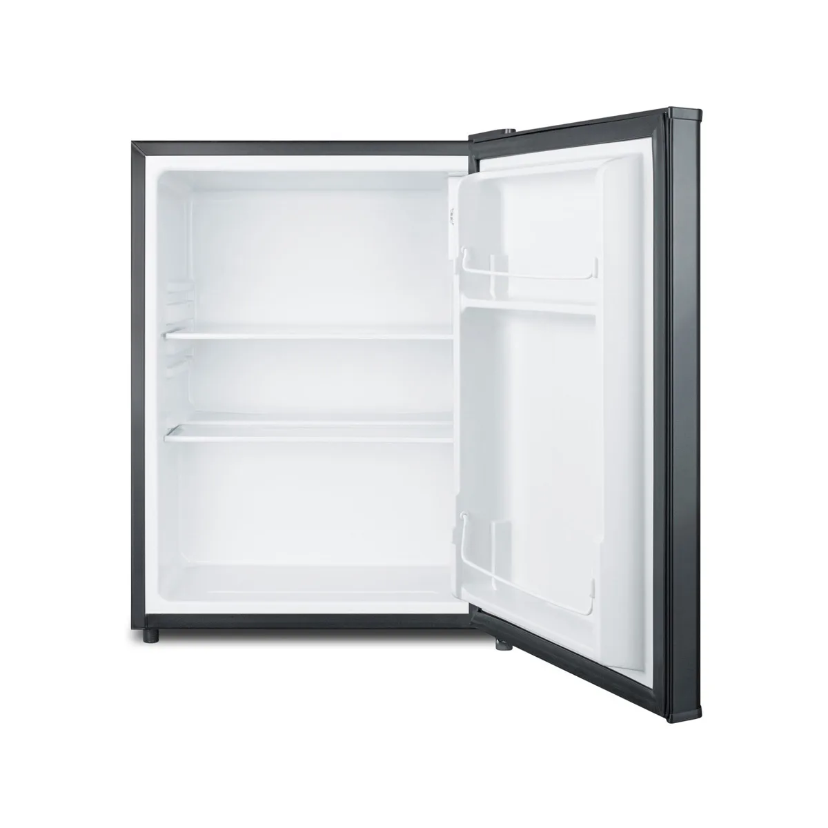 Summit FF29K 19" Freestanding Compact Refrigerator in Black w/ Glass Shelves, 2.4 cu. ft.