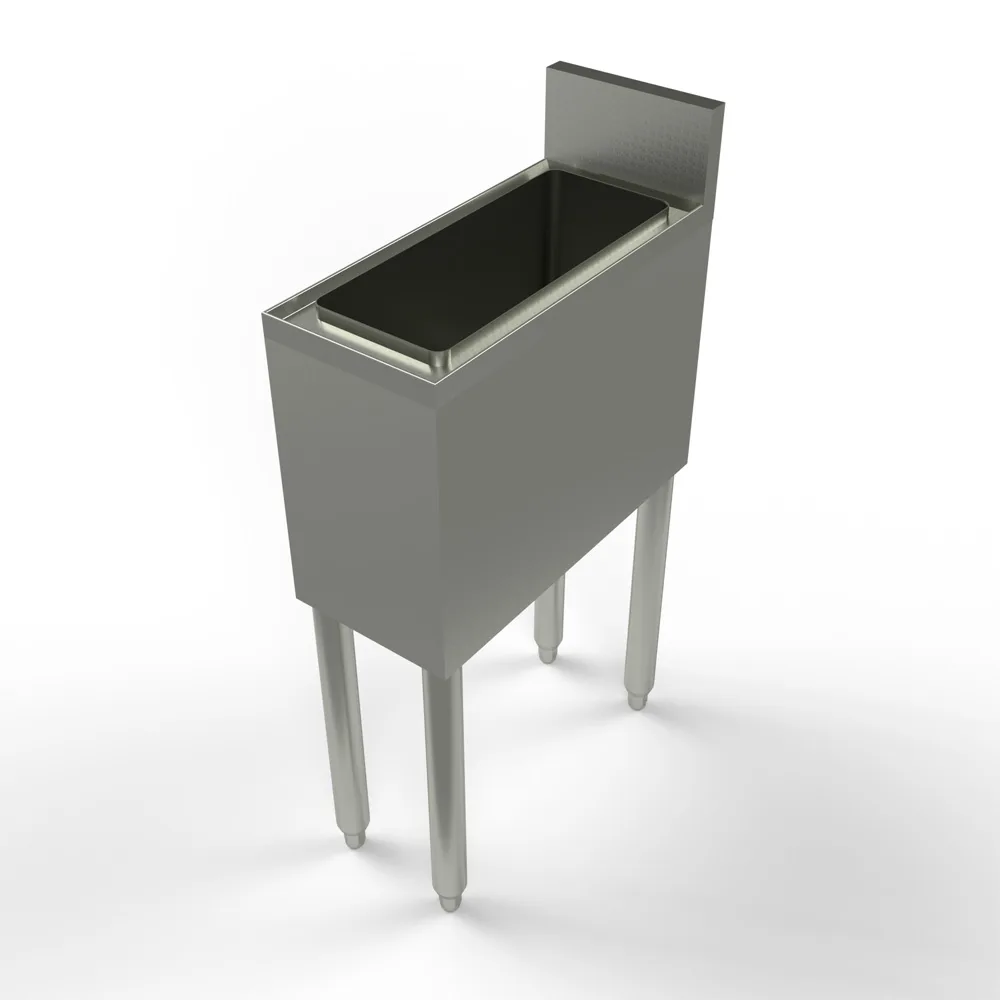 BK Resources UB4-18-IB8 Underbar Ice Bin, For Bottle Storage, 8"W X 18"D
