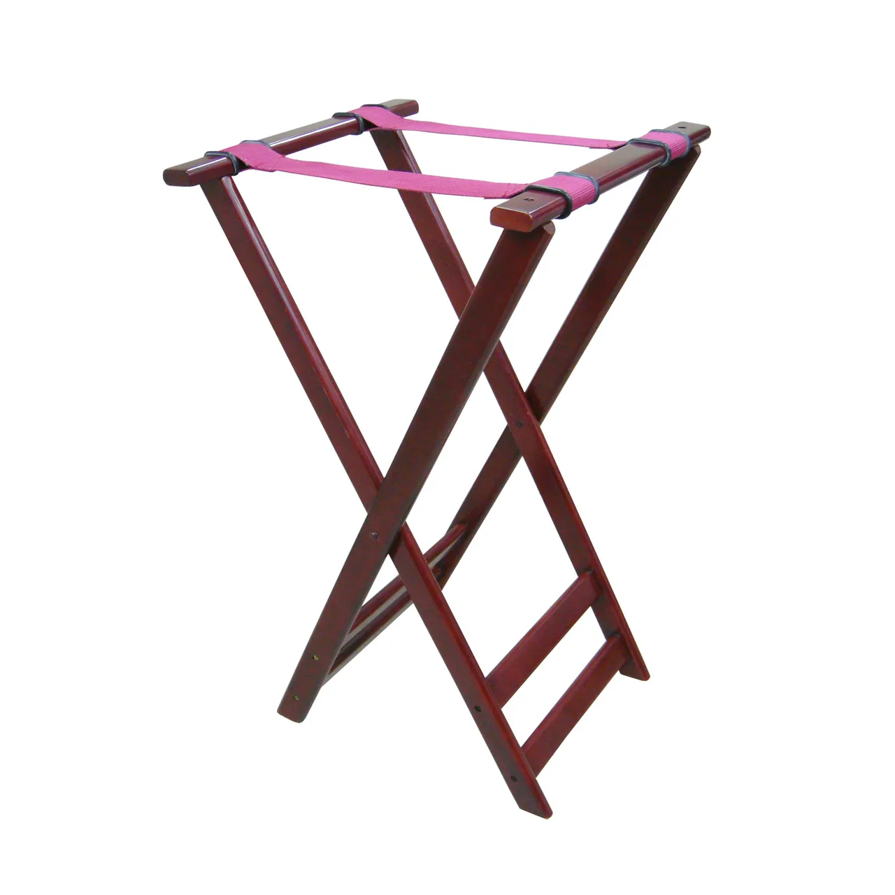 CAC China TSTW-32MAH Tray Stand – 32-1/4" High, Mahogany Wood, Durable Wooden Serving Stand