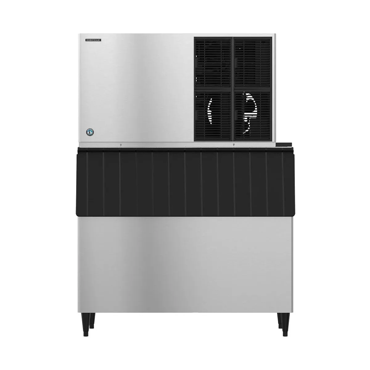 Hoshizaki KM-1301SAJ/B-800SF Air Cooled Crescent 1365 lb Ice Machine with Bin, 800 lb Storage