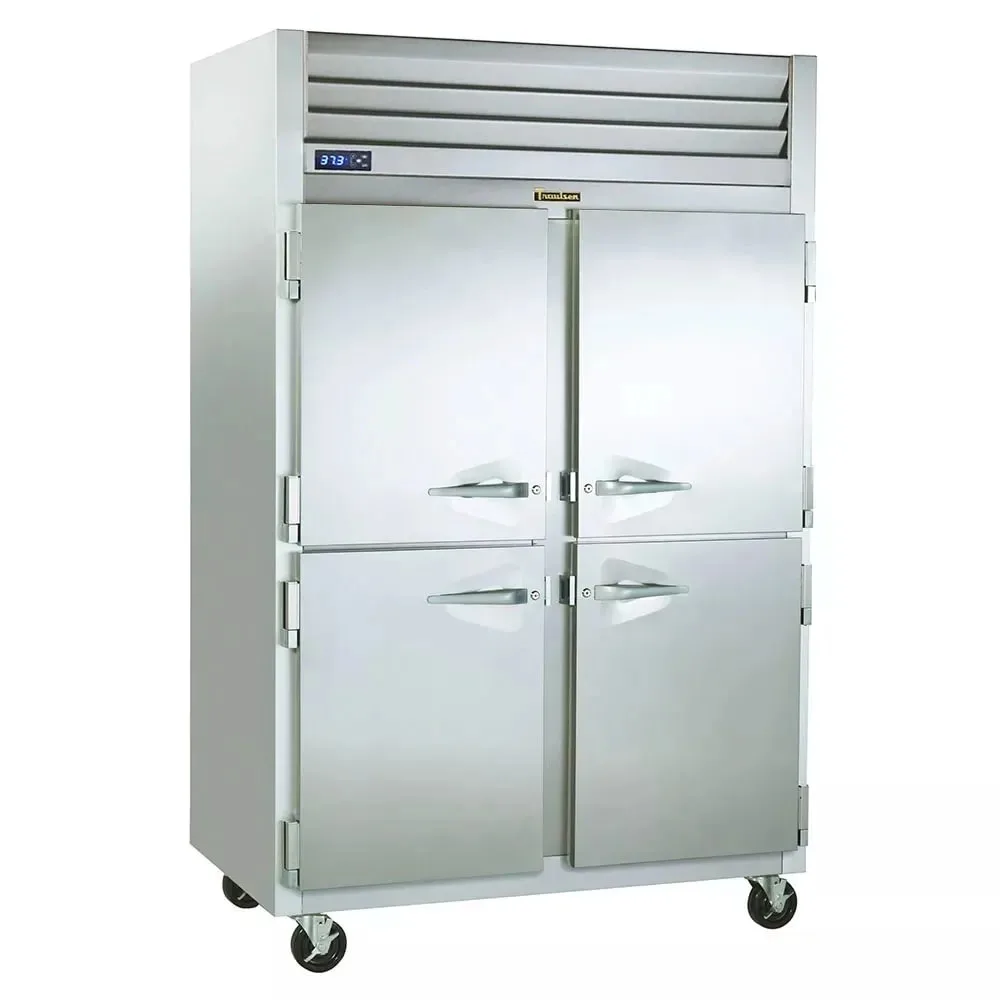 Traulsen G20004P 52" 2-Section Pass-Thru Refrigerator w/ 8 Half Solid Doors (left/right hinged), R450A, 48.6 cu. ft.