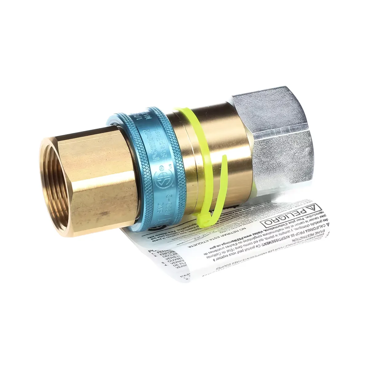 Dormont A125R 1-1/4" (32 mm) SnapFast™ QD Push Inlet Water Connector, Brass Finish