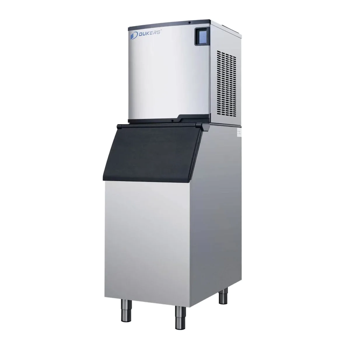 Dukers DIM-500A 496 lb Full Cube Ice Machine w/ Bin - 352 lb Storage, Air Cooled, 115v