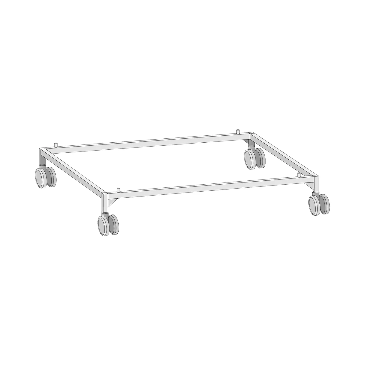 RATIONAL 60.30.366 Ug I Mobile Low Oven Stand, All Sides Open