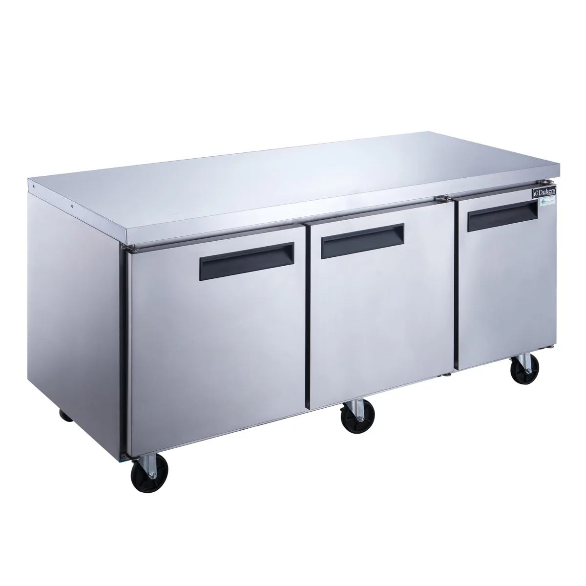 Dukers DUC72F 72 1/2" Undercounter Freezer w/ (3) Sections & (3) Doors, 115v