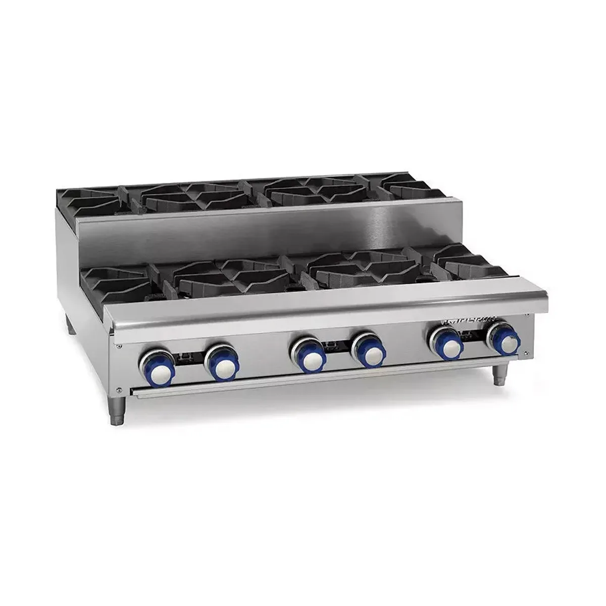 Imperial IHPA-4-24SU 24" Countertop Step-Up Gas Hotplate with (4) Burners, Manual Controls, 128.000 BTU
