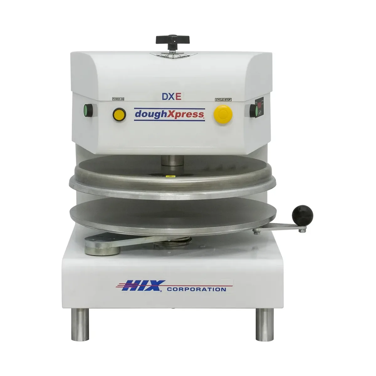 DoughXpress DXE-W 18" Electromechanical Automatic Pizza Dough Press with Single Heat and Digital Temperature Control