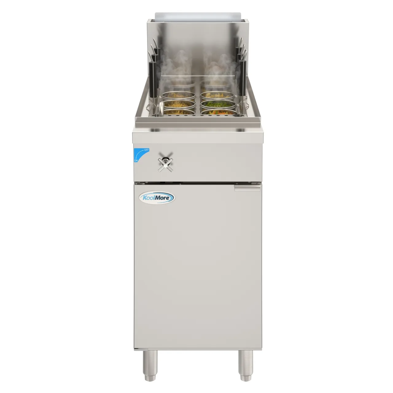 Koolmore KM-PC6-NG 11 Gallon Commercial Gas Pasta Cooker, 70.000 BTU