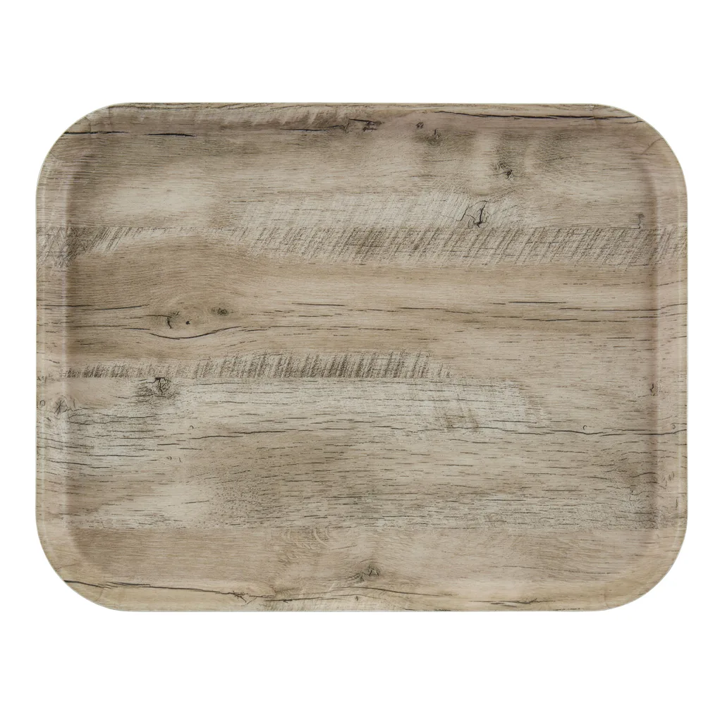Cambro 1520DC820 Rectangular 20" x 15" Olive Fiberglass Tray, Dishwasher Safe, NSF Certified